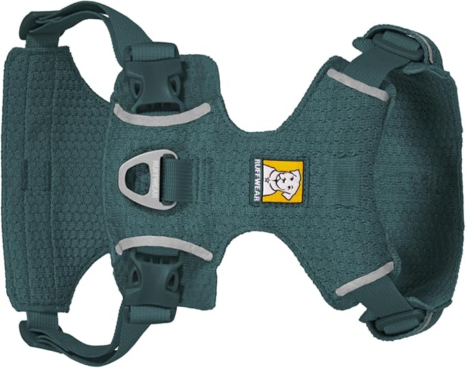 Ruffwear, Front Range Flex Dog Harness, Engineered Knit Construction for Ultimate Fit and Mobility, Lightweight Flexible Everyday Harness with Dual Leash Clips, Deep Teal, XXX-Small