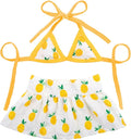 Junchl Small Dog Bikini,Summer Pet Swimsuit Puppy Bathing Dress Beach Clothes, Hawaiian Party Pet Costume Outfit for Puppy Cat Kitten Pineapple S