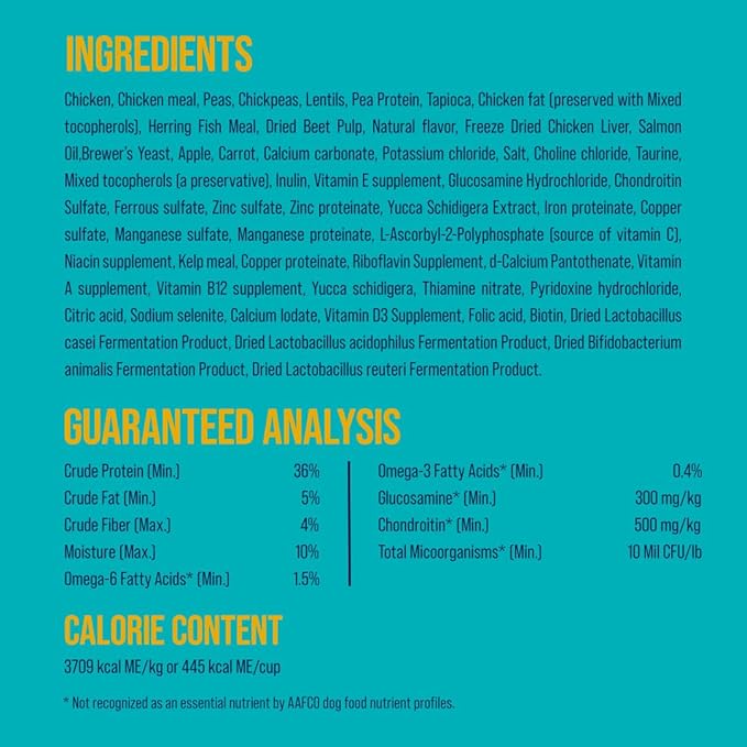 Stewart Raw Naturals Freeze Dried Raw Dog Food or Meal Topper, Chicken & Vegetables Recipe, 8 Ounce Bag, Complete and Balanced Nutrition