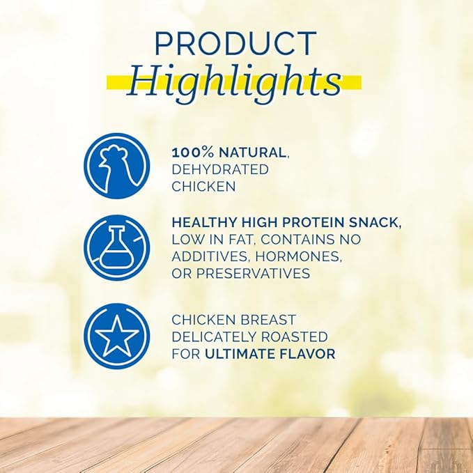 PCI Pet Center, Inc. Chicken Breast Cutlets for Dogs - 100% Natural Dehydrated Dog Treats - Single Ingredient, Premium Quality - Zero Additives or Artificial Colors - Made in The USA - 1lb