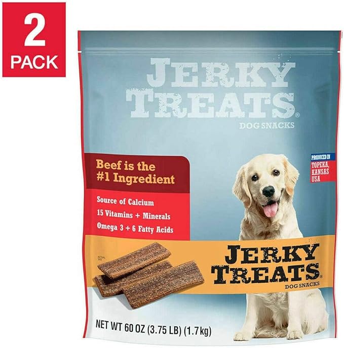 Tender Strips Dog Snacks Beef 60 oz. 3.75 lbs - 2 Pack