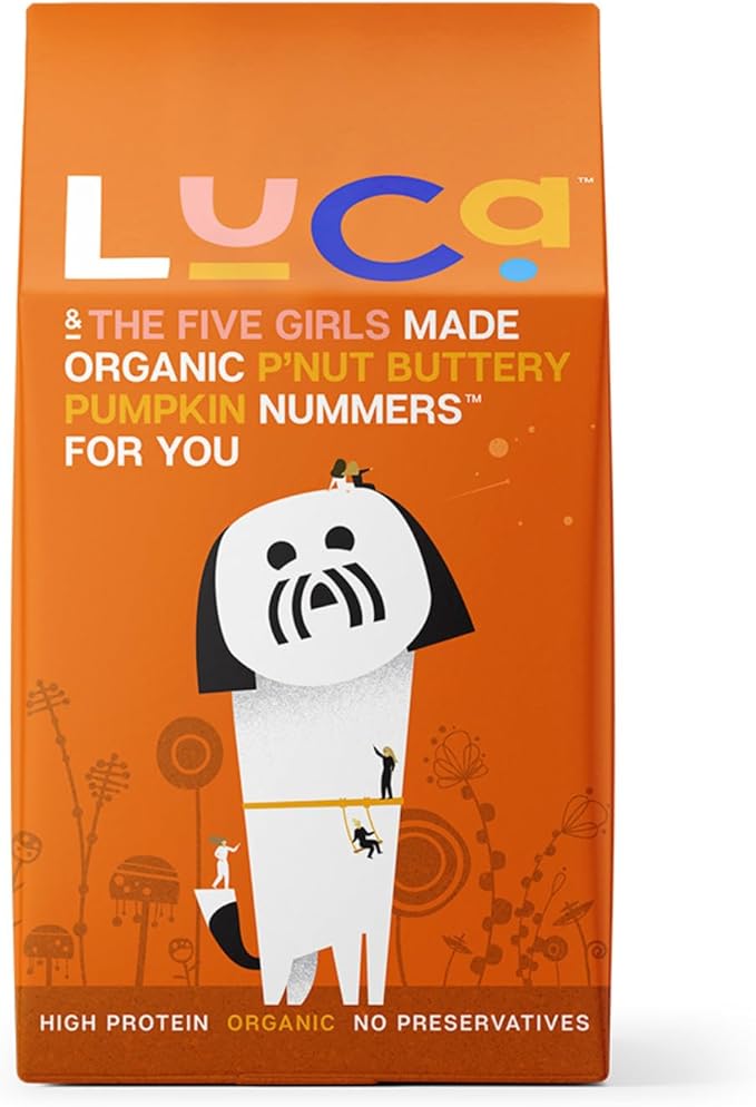 Crunchy Pumpkin Organic Dog Treats - High Protein, Grain-Inclusive, USDA Certified Organic, Human-Grade, No Preservatives - Small Batch, Delicious & Healthy Snack for Dogs