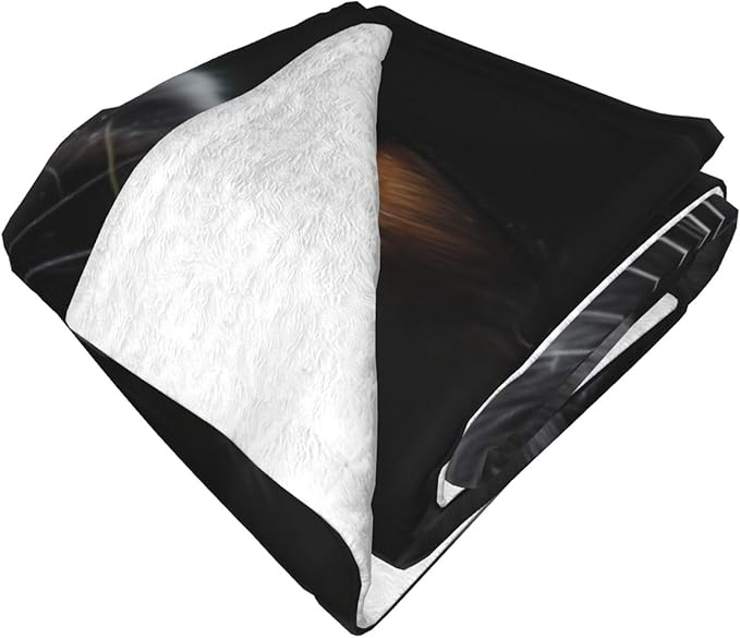 Black Cat Blanket, Gifts for Women, Dark Aesthetic Pet Gothic Soft Lightweight Throw Blankets for Kids Girls, Travel Bed Living Room Decor, 60x80in