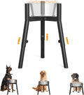 SHAINFUN Raised Dog Bowl Stand for Medium & Large & Extra Large Dogs, Adjustable Wide 7-10.7" Heights 9.8-13.4" (Bowl Not Included)