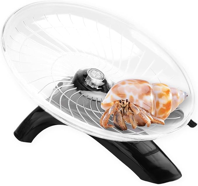 Hermit Crab Climbing & Running Wheel Toy Small Animal Exercise Wheel for Hermit Crabs Hamsters Gerbils Cage & Tank Accessories