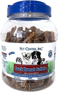 PCI Pet Center, Inc. Duck Breast Cutlets for Dogs - 100% Natural Dog Treats - Premium Quality, Single Ingredient Raw Dehydrated Chews - USA Made - No Additives - Delicious, Healthy Snack - 1lb