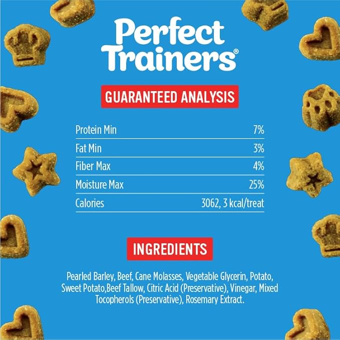 Blue Dog Bakery Perfect Trainers, Mini Dog Training Treats, Soft & Chewy, Made w/USA Beef, Healthy Treats, All Natural, Extra Small, 6 oz (Pack of 1)