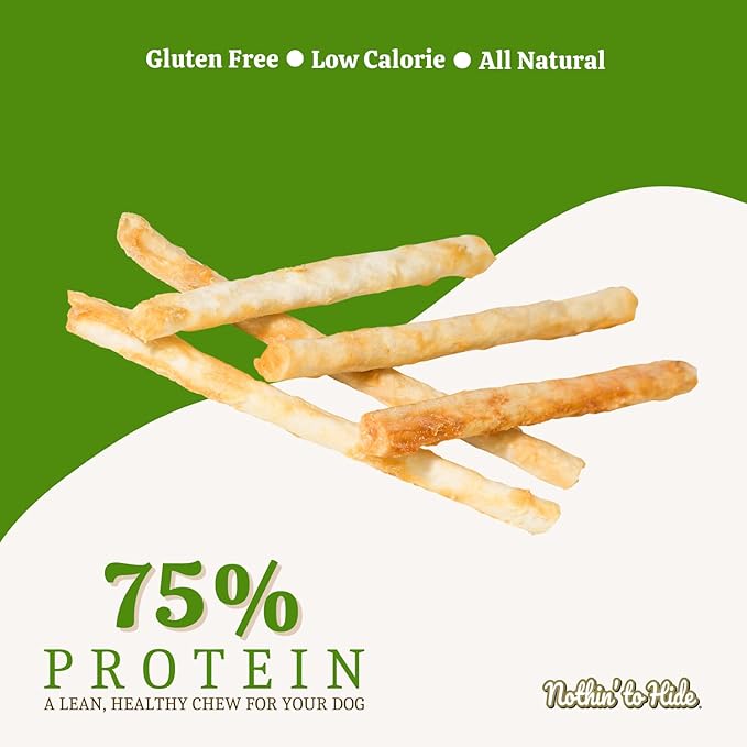 Fieldcrest Farms Nothing to Hide Natural Rawhide Alternative Twist Stix for Dogs - 3 Pack (30 Sticks) Premium Grade Easily Digestible Chews - Great for Dental Health (3 Count (Pack of 1), Chicken)
