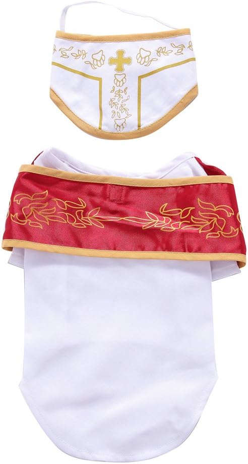 Puppy King Costume Halloween Christmas Funny Party Cosplay Clothes for Cat, Small Dog