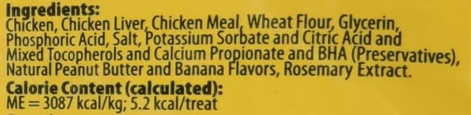 Bil-Jac PBnanas Soft Treats for Dogs - Puppy Training Treat Rewards, 10oz Resealable Double Zipper Pouch, Peanut Butter & Banana Flavor Chicken Liver Dog Treats (Pack of 2)