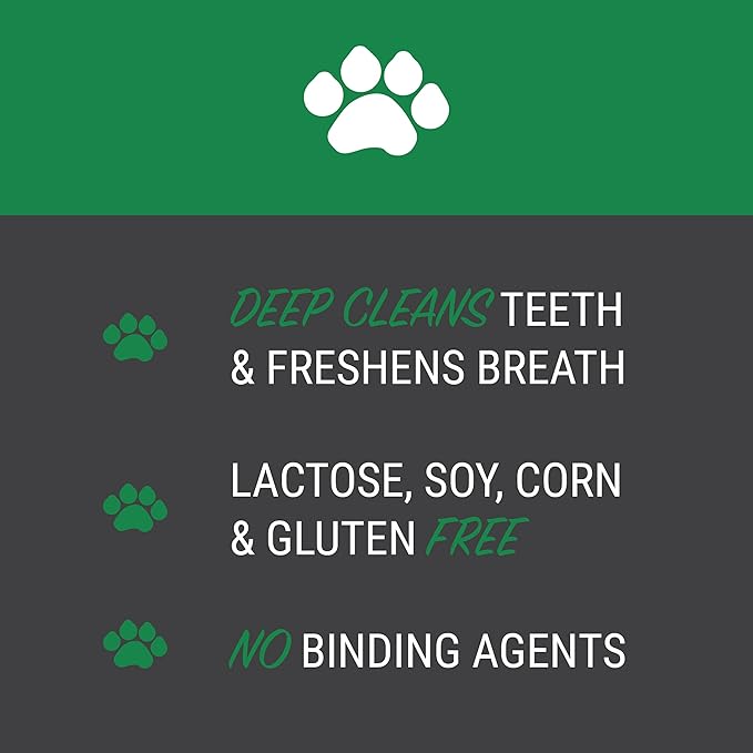 Happy Teeth Cheese & Charcoal Dental Dog Chews | Cheese Flavor with Activated Charcoal | Dental Chew | Protein Rich | Gluten Free - Lactose Free - Wheat Free - Soy Free| 2 Chews per Resealable Pouch