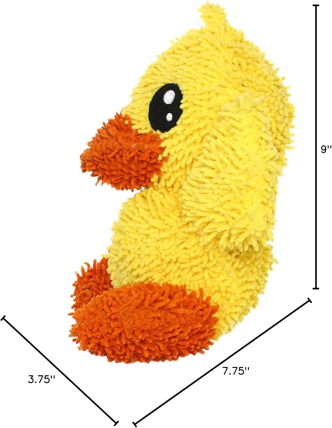 MIGHTY- Microfiber Ball - Farm – Made with Squeaker Balls and Minimal Stuffing. Strong & Tough. Interactive Play. Machine Washable & Floats (Duck, Large 2 Pack)