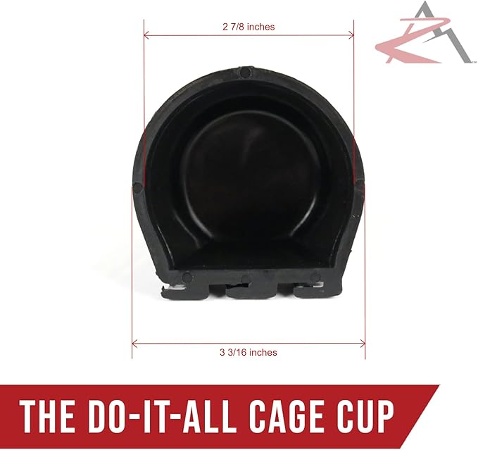 The ROP Shop 8oz Black Cage Cup for Feed & Water for Poultry Ducks, Birds, Hamsters