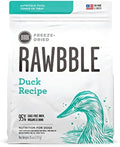 BIXBI Liberty Freeze-Dried Dog Food Topper & Treats, Duck – 95% Meat & Organs, No Refrigeration – USA Made, 26 oz