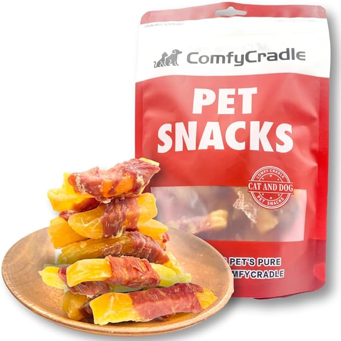 Duck Wrapped Sweet Potato Dog Treats, Grain-Free Novel Protein Chewy Snacks, Real Duck & Vegetable Treats for Sensitive Dogs, 7.05 Ounce