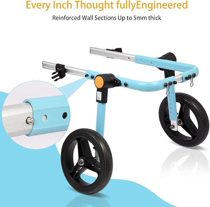 TailWaggers Dog Wheelchair for Back Legs | Adjustable Mobility Aid | All-Terrain Wheels