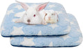 Homimp 2 Pack Guinea Pig Bed, Waterproof Reusable Small Animal Bed,Super Absorbent Pee Pad Mat for Rabbit Bunny Hamster Rat Hedgehog Chinchilla,Washable Fleece Cage Liners 12"x12"