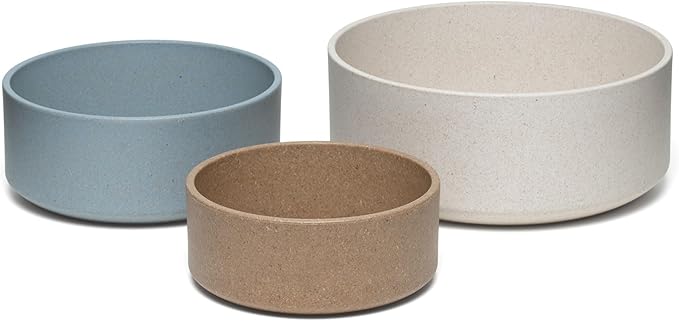Loving Pets - Dolce Bamboo - Eco-Friendly Pet Bowls & Dishes for Dog, Cats, Puppy Food and Water Dish -Sustainable and Dishwasher Safe, Made with Real Bamboo (Large, Coffee-Brown)