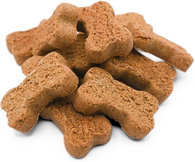 TerraPawz Vegan Dog Training Treats – Peanut Butter Flavor, Plant-Based Nutty Bark Bites with Chia & Flaxseed for Skin & Coat, Omega-Rich Treats for All Dog Sizes Including Large Breeds (8 oz)