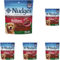 Blue Buffalo Nudges Grillers Natural Dog Treats, Made in the USA with Real Steak, 16-oz Bag (Pack of 5)