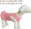 Pet Clothes Small Dog Clothing Blank Color Sport Dress T-Shirts Tee Dresses Tanks Top for Small Size Female Dogs Summer Spring Pet Costumes 100% Cotton (XS, Lotus Pink)