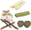 Rabbit Chew Toys Cleans The Mouth, Guinea Pig Chew Toy Protect Teeth, Apple Sticks Timothy Grass Sticks Bamboo Sticks for Rabbits Rabbit Chews Helps Digestion Chinchilla Treats
