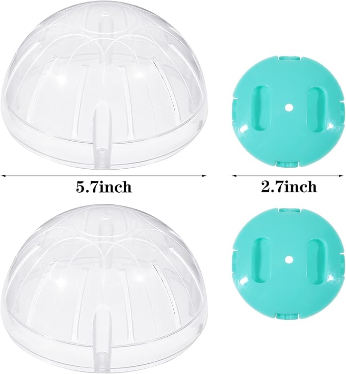 2 Pieces Hamster Ball Hamster Exercise Ball 5.7 Inch Guinea Pigs Running Balls Transparent Plastic Hamsters Wheel for Mini Dwarf Rabbits Small Pets to Reduce Boredom and Increase Activity