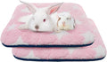 Homimp 2 Pack Guinea Pig Bed, Waterproof Reusable Small Animal Bed,Super Absorbent Pee Pad Mat for Rabbit Bunny Hamster Rat Hedgehog Chinchilla,Washable Fleece Cage Liners 12"x12"