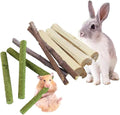 Types of Combined Chew Toys Molar Sticks Sweet Bamboo Apple Branch Timothy Grass for Pets Chinchilla Squirrel Gerbil Hamster Squirrel Guinea Pigs 140 Grams