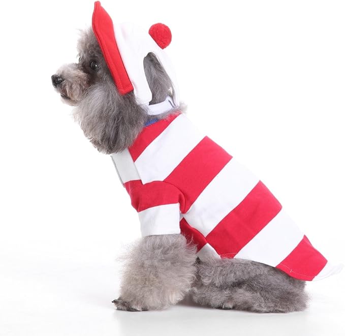 Puppy Sailor Costume Halloween Christmas Funny Party Cosplay Clothes for Cat, Small Dog