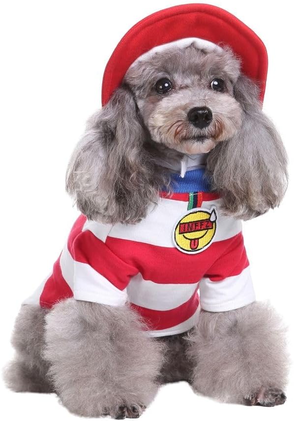 Puppy Sailor Costume Halloween Christmas Funny Party Cosplay Clothes for Cat, Small Dog