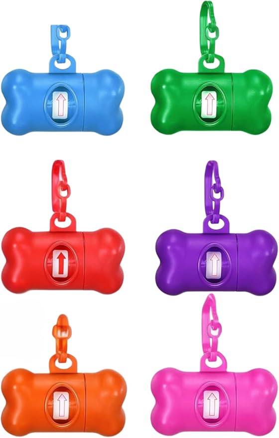 Wiggles & Wags Meaty Sticks Dog Treats, Bacon & Cheese Flavor, 6 oz with DN Essentials Bone Shaped Bag Dispenser & Roll
