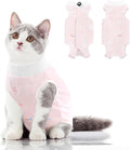 Cat Recovery Suit, Kitten Surgical Full Bodysuit for Abdominal Wound Protector Anti Licking After Surgery, Professional Bandages Cone E-Collar Alternative for Small Male & Female Pets