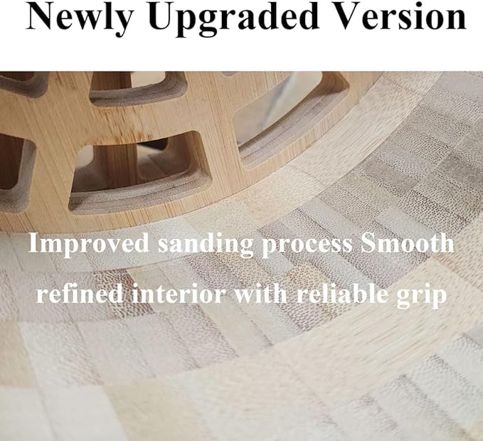 Silent Hamster Wheels Quiet Hamster Running Wheels 11″ Bamboo Wood Hamster Exercise Wheels with Adjustable Height for Syrian Hamsters Campbell Dwarf Roborovski Gerbils and Mice
