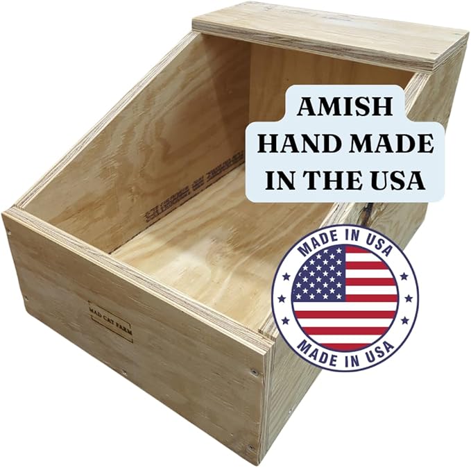 XL Rabbit Nest Box – Heavy-Duty Wood – Large & Giant Rabbit Breeds – Perfect for Nesting & Breeding Rabbits and Small Animals