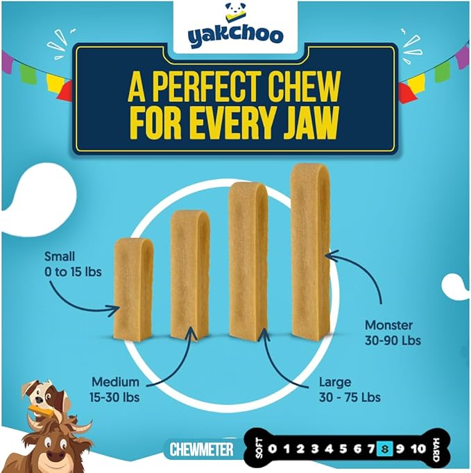 Real Himalayan Dog Chews - (Large - 3 Chews) | 100% All Natural | Dog Treats for Large Breed | Dog Chews Long Lasting for Aggressive Chewers | High Protein | Dental Sticks for Dogs