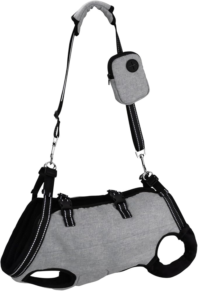 Senior Dog Lift Harness with Reinforced Padding for Post Surgical Let Adjustable for Outdoor Activity Dog Mobility Aid