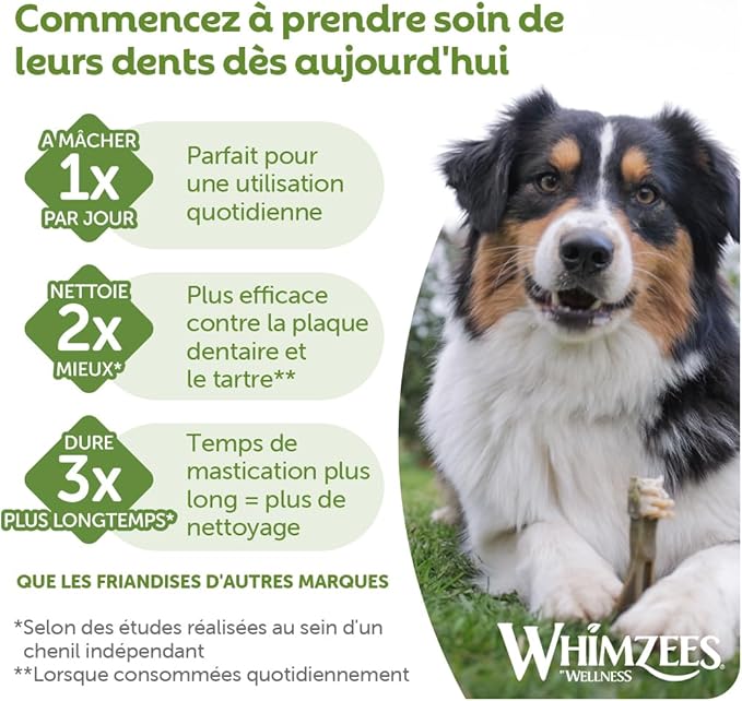 Whimzees Natural Dental Dog Chew Long lasting, Variety Box Mixed Shapes, Small, 56 Pieces