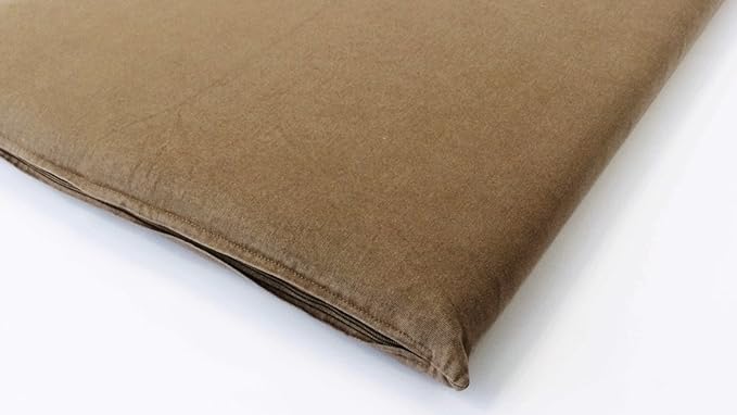 Luxurious Comfort Pet Dog Bed External Cover for Small and Large Dogs - Cover ONLY (47"x29" (45"x27"x3"), Denim - Brown)