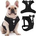 AVERYDAY Dog Tuxedo for Wedding Outfit, Dog Suit and Tie Costumes for Birthday, Halloween, Cosplay, Christmas Party, Pet Formal Wear with Bowtie, Tux for Medium Large Dogs, Bulldog, Labrador, Husky