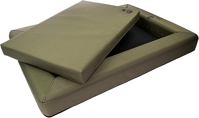 King Buck Orthopedic After-Hunt Dog Bed, Olive, L