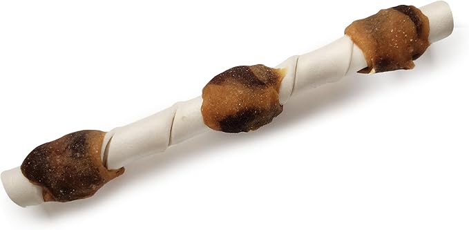 Cadet Chef's Specialties Natural Rawhide Shish Kabob Chew Sticks, Steakhouse Cheeseburger Flavor, Healthy Dog Treats for Large Breeds, 3 Count