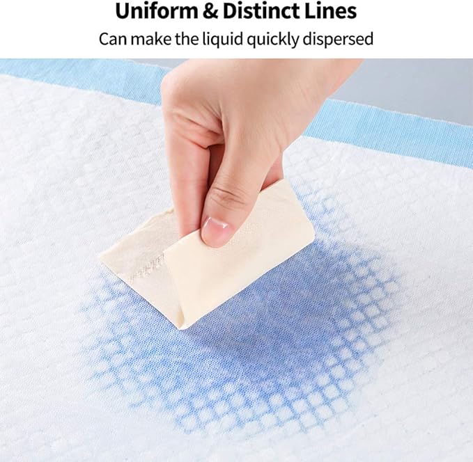 Amakunft Rabbit Pee Pads, Pet Toilet/ Potty Training Pads, Super Absorbent Guinea Pig Disposable Diaper for Hedgehog, Hamster, Chinchilla, Cat, Reptile and Other Small Animal (20pcs-18 x13, Blue)