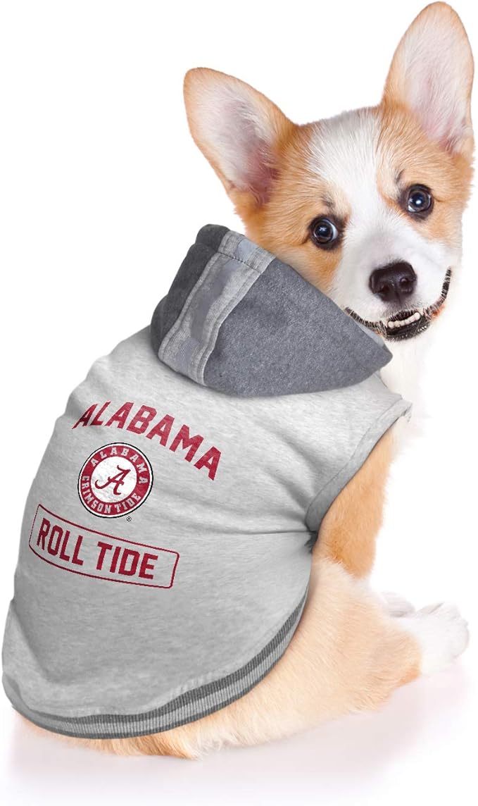 Littlearth NCAA Unisex NCAA Pet Hooded Crewneck with Team Logo and Name