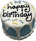 Bubba Rose Biscuit Company: Blue Dog Birthday Baby Cake - Crunchy Biscuit Texture - Natural Gourmet Pet Treat - Dog Cake - 3 inch 1 Count - Made in the USA