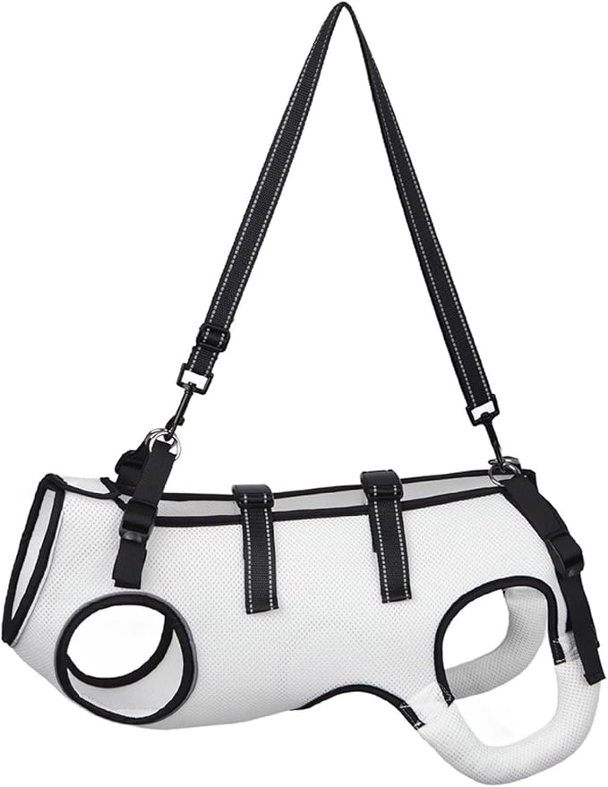 Adjustable Dog Harness for Elderly Pet with Padded Belt and Breathable Design Disabled Pet Lift Slings