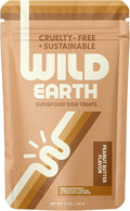 Wild Earth Superfood Dog Treats, Plant Based Dog Treats with Omega Acids, Prebiotics & Koji Protein, No Fillers, Veterinarian-Developed, Peanut Butter Flavor