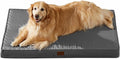 BFPETHOME Outdoor Dog Bed - Waterproof, Orthopedic, Removable Cover, Egg Crate Foam (54 x 36 in, Deep Grey) for Medium, Large, Extra Large Dogs