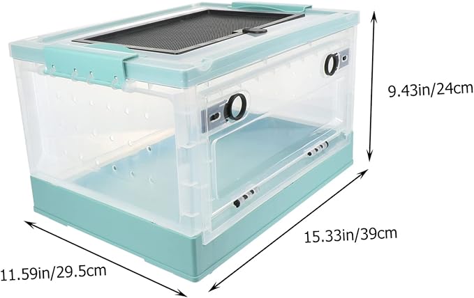 POPETPOP Breeding Box for Hamsters Insulated Pet Cage Plastic for Mice Small Animals