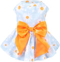 PUPTECK Floral Dog Dress for Spring Outfit Puppy Cute Small Dogs Clothes,Daisy,XS